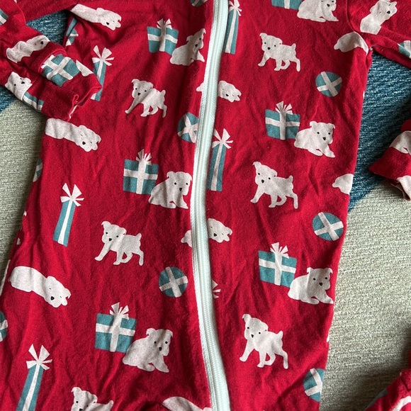 Kickee Pants 9-12 months Christmas Zip Up One Piece Puppies - Picture 10 of 16